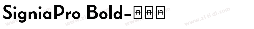 SigniaPro Bold字体转换
